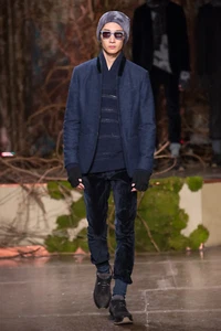 $1298 Brand New John Varvatos Collection Hook & Bar Velvet Trim Jacket EU56 US46 - Picture 1 of 7