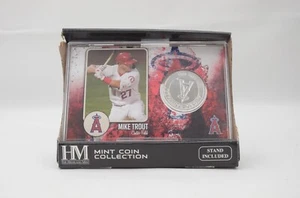 The Highland Mint Coin Collection Mike Trout Stand Included New in Box - Picture 1 of 6