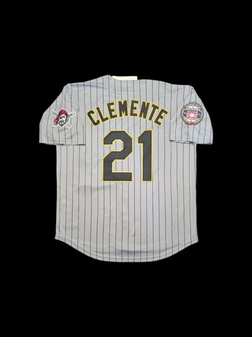 Roberto Clemente Jersey Pittsburg Pirates Stitched NEW With 1973 HOF Patch 🎁 Cover