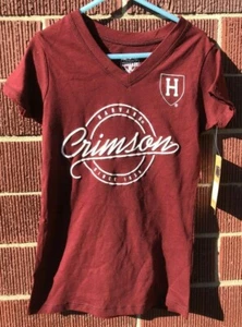 New Harvard Crimson T-Shirt, NCAA, Children's v-Neck Small or Medium - NWT - Picture 1 of 5
