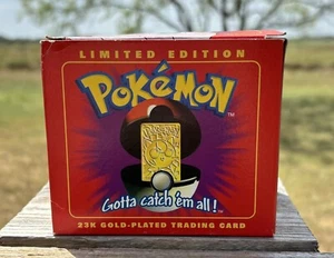 Vintage 1999 Pokemon Jigglypuff 23k vergoldet Limited Edition ungeöffnet - Bild 1 von 3