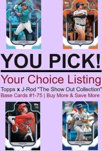 2023 TOPPS x J-ROD Show Out Collection YOU PICK, Complete Your Set UPDATED 9/12 - Picture 1 of 76