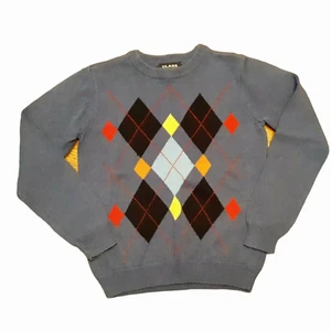 Maglione Class Club ragazzo Argyle taglia L 12 14 cotone blu manica lunga lavabile - Foto 1 di 12