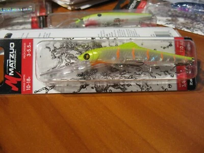 Matzuo Zanda Shad Diver 3.5 英寸鱼饵 3/8 盎司潜水 10-18 英尺柑橘鲈鱼玻璃 — 第 1/4 张图片