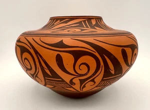 Avelia & Anderson Peynetsa Zuni Pueblo Redware Keramik 8,5" mit Wasserglas Gefäß - Bild 1 von 9