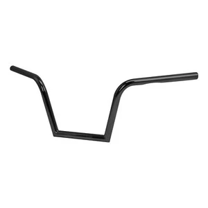 Black 9" Rise APE Hanger 1" Handlebar Fit For Harley Sportster XL Softail FXST - Picture 1 of 7