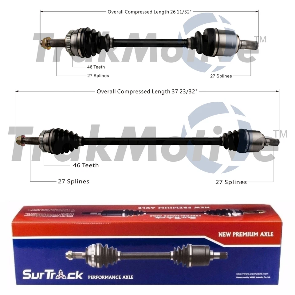 Juego de 2 ejes delanteros SurTrack CV para Kia Soul 4L automático GAS 14-18 Foto 1 de 1