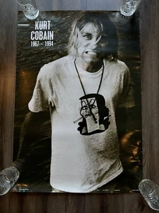 Kurt Cobain 1967-1994 Vintage UK Import 1994 Poster 24 x 35 - Picture 1 of 3