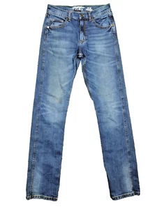 Wrangler Retro Slim Straight  Western Mens Jeans 30x36 Dark Blue Throwback Style - Picture 1 of 17
