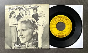 7" Jerry Lee Lewis - High School Confidential - US SUN 296 w/ Pic - Picture 1 of 2