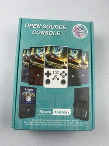 R36 Max 4 pollici schermo IPS open source retrò tascabile console di gioco portatile - bianco - Foto 1 di 9