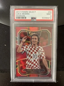 2017 Select Soccer Maroon Prizm Luka Modric /199 PSA 9 Croatia As - Picture 1 of 1