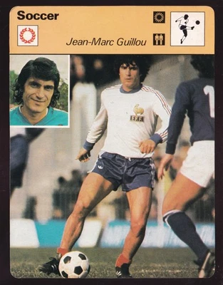 JEAN-MARC GUILLOU France Soccer Player Photo 1978 UK SPORTSCASTER CARD #28-13A - Image 1 of 2