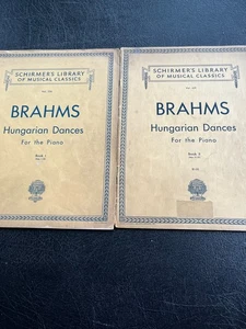 BRAHMS - Hungarian Dances for the Piano - Books I & II - Schirmer - Picture 1 of 1