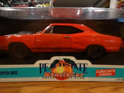 Dodge Super Bee 1969 Orange Peachstate Muscle Car Club excelente 1/18 DIECAST 1/2.500 Foto 1 de 4