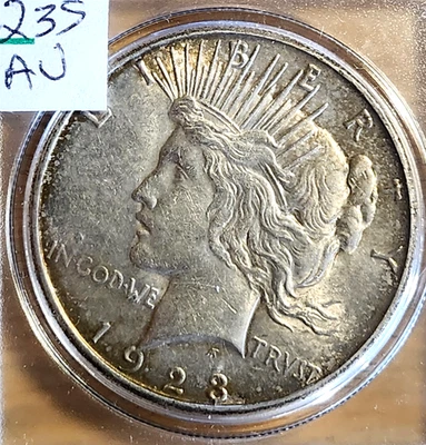 1923 S PEACE  DOLLAR 90% SILVER #1 - Image 1 of 2