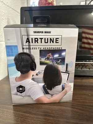 Sharper Image airtune, wireless headphones 100 Ft - Image 1 of 4