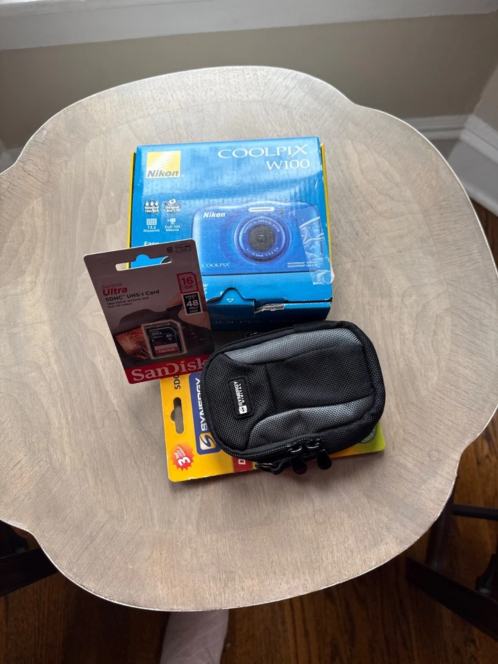 Nikon Coolpix W100 Digital Camera (blue) - Image 1 of 2