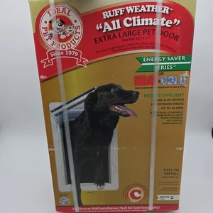 Ruff Weather All Climate XL Pet Dog Door ENERGY SAVER Ideal Pet Products 17” NEW - Picture 1 of 7