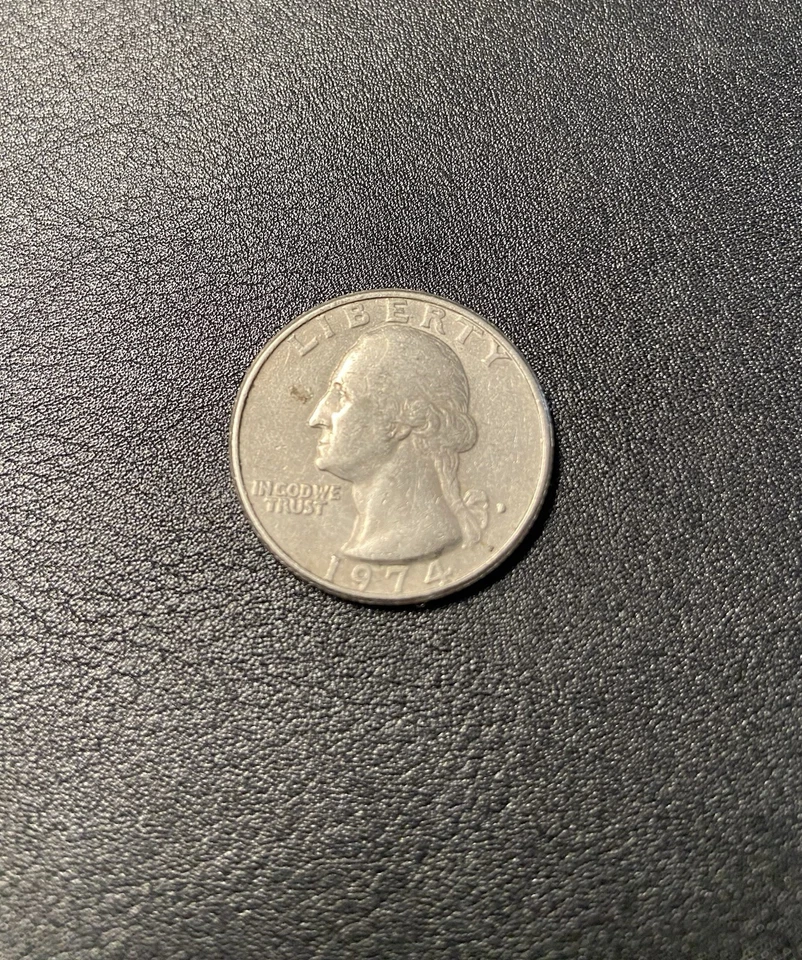 1974-D Washington Quarter | DDO, DDR, Filled Mint & Die Errors, Merged letters - Image 1 of 3