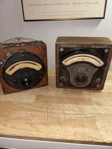 2-Vintage GE General Electric  Vintage DC Volt Meter Antique - Picture 1 of 5