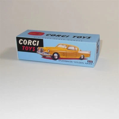 Corgi Toys  211 Studebaker Golden Hawk Repro Box - Image 1 of 4