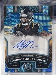 2024 Topps Resurgence Maurice Jones-Drew Signature Blue Power Surge Auto #/99 - Picture 1 of 2