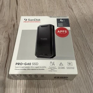 SanDisk Professional PRO-G40 4TB Thunderbolt 3 Portable External SSD - Picture 1 of 2