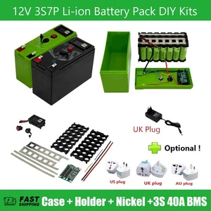 Scatola portaoggetti batteria 12V 3S7P 3S 40A BMS nichel set batteria kit fai da te - Foto 1 di 27