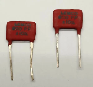 2 piezas. Condensador de mica Lemco Silver 920pF/ 10%/500V Lemco - Imagen 1 de 1