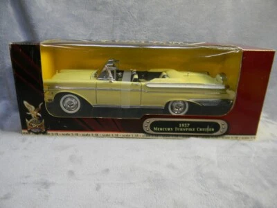 1/18 SCALE ROAD SIGNATURE 1957 MERCURY TURNPIKE CRUISER MUSTARD YELLOW DIECAST - Image 1 of 4