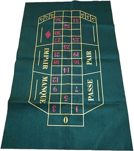 tappetino in panno verde per il gioco roulette - Imagen 1 de 2
