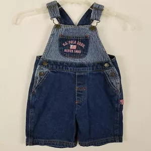 U.S. Polo Assn. Infant 24 months denim short overalls - Picture 1 of 7