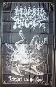 MORBID ANGEL Blessed Fabric Flag Banner 150cm x 90cm heavy metal - Foto 1 di 1