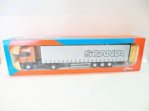 TEKNO 1595234 'SCANIA TOPLINE CURTAINSIDE TRAILER. GOLD/SILVER' 1:50.MIB/BOXED - Picture 1 of 9