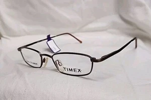 Timex T903 BR 45-18-135 Brown Metal Full Rim Eyeglass Frame 45/18/135 - Picture 1 of 7