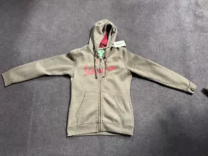 VESPA - WOMEN'S ZIP UP HOODED SWEATSHIRT GREY SIZE XL - Picture 1 of 1