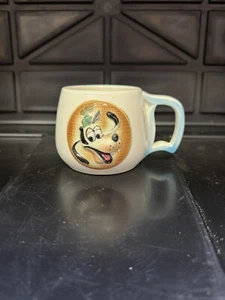 RAR Disneyland Goofy Becher Souvenir Disney Tasse mit D Henkel Porzellan. Alter Kaffee - Bild 1 von 2