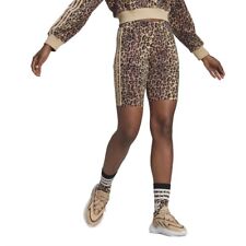 adidas Originals Women's Multi Cotton Leopard Print Cycling Shorts