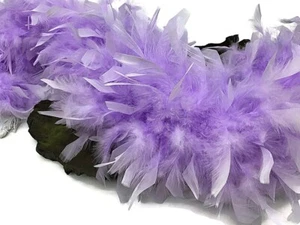 2 yardas - Boa de plumas Chandelle de lavanda de peso pesado | Artesanía para atar moscas de 80 gramos - Imagen 1 de 9