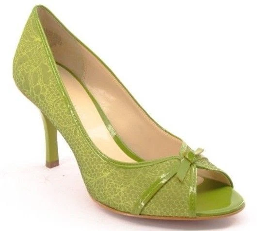 Новый ANNE KLEIN женщин вечер ткани насос высокий каблук заглянуть носок платье туфли Sz 7 M  - Изображение 1 из 1