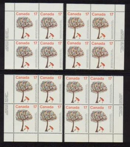 1979 Canada SC# 842 - UN Year of The Child - Plate Blocks of 4 M-NH Lot # 2939 - Picture 1 of 1