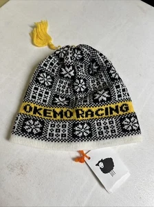 New Wool Okemo Racing VT Large Hat Black Sheep Woolen Mills USA Made Ski Resort - Picture 1 of 5