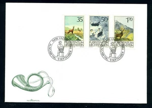 Liechtenstein 1986 FDC Hunting Mi.907 - 909. - Picture 1 of 1
