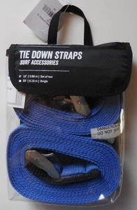 Dakine Surf Tie Down Straps 12ft Adult Unisex 2Pk Deep Blue - Picture 1 of 9