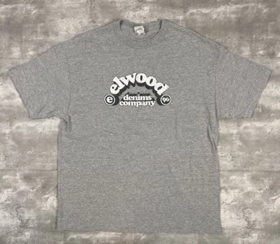 CAMISETA VINTAGE ELWOOD DENIMS COMPANY XL SKATE SKATEBOARDING AÑOS 2000 Foto 1 de 4