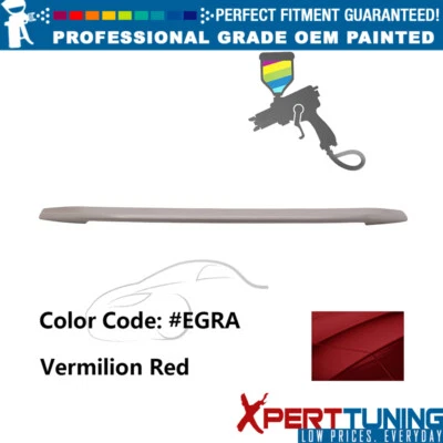 Fits 13-19 Ford Taurus Sedan OE Style #EGRA Vermilion Red Rear Trunk Spoiler ABS Foto 1 de 4