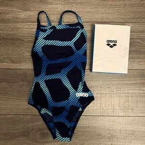 Arena Spider Light Drop Back One Piece Gr. 24 Marineblau Wettkampf Training Praxis - Bild 1 von 12
