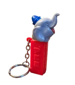 Vintage Pez No Feet Big Top Circus Elephant Pointed Blue Hat 1998 Red Stem - Bild 1 von 6