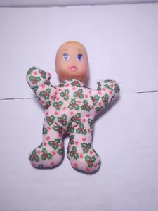 1993 McDonalds MAGIC NURSERY Baby Girl 5" DOLL Pink w Holly & Hearts Mattel - Picture 1 of 6